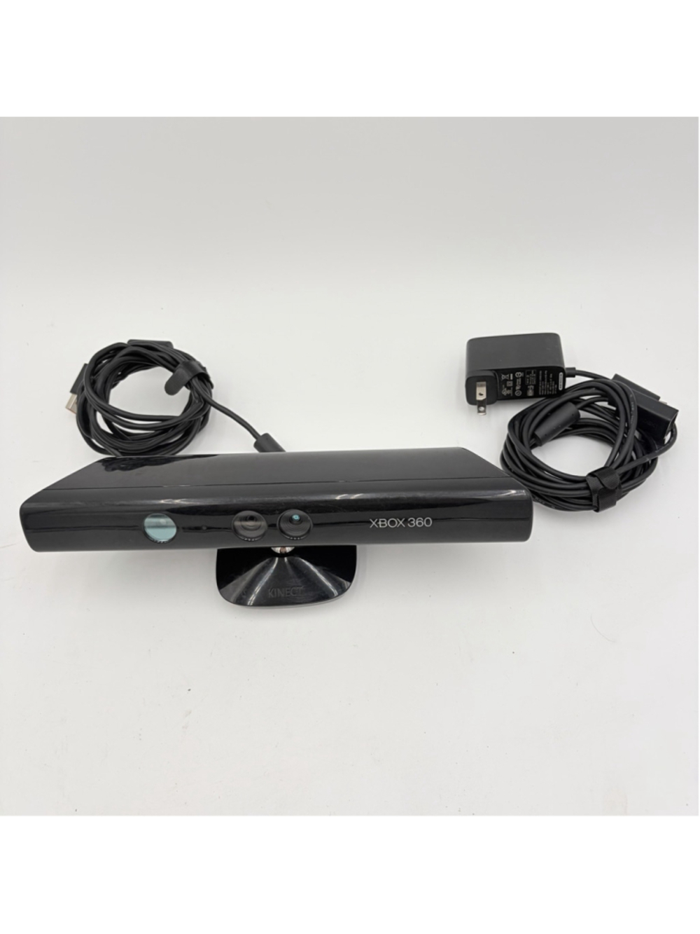 Microsoft Xbox 360 Kinect Motion Sensor Camera Black w/ USB Cable & AC Adapter